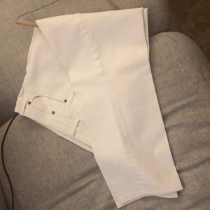 Talbots cream colored jeans.